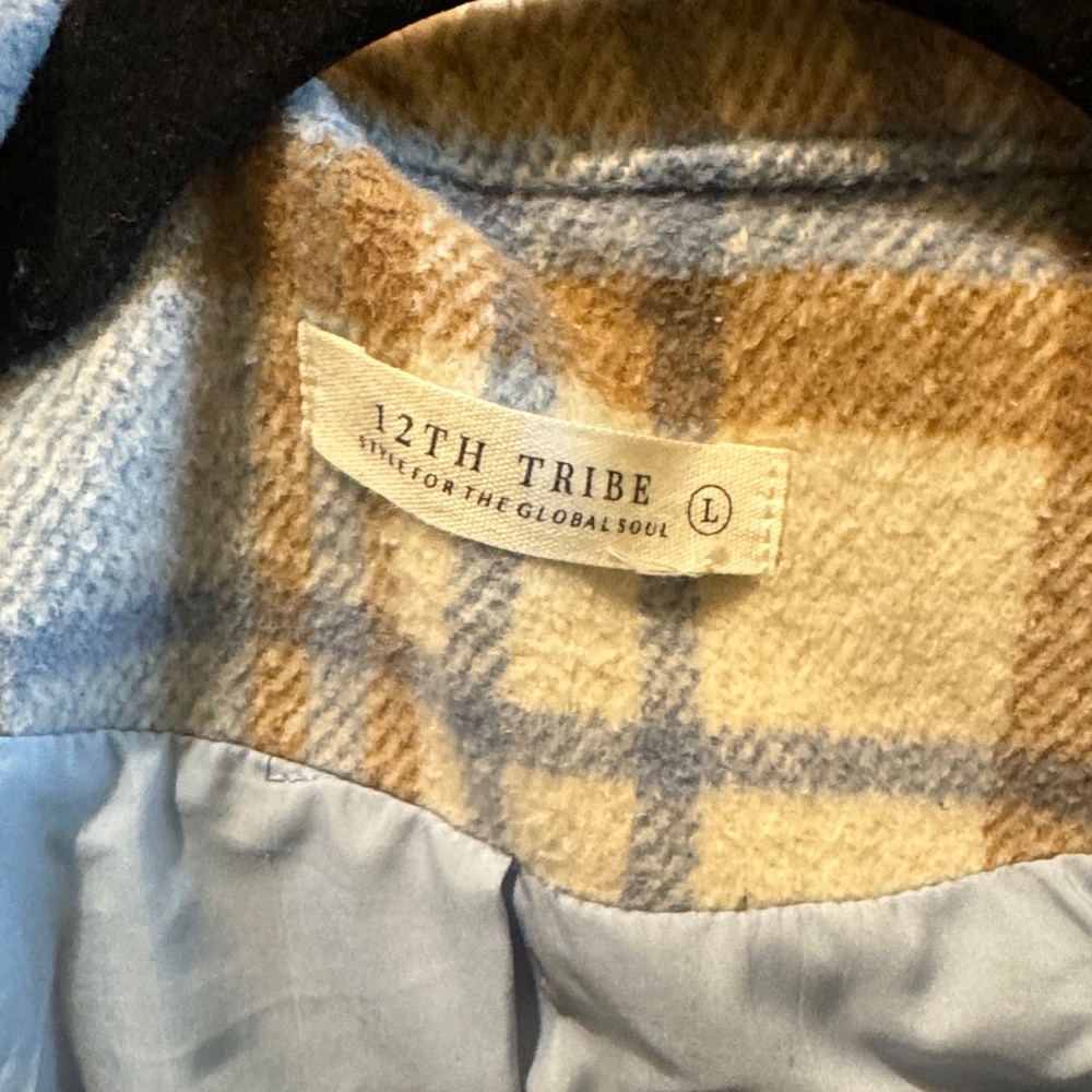 12th Tribe Flannel Shacket size Large - Picture 2 of 6